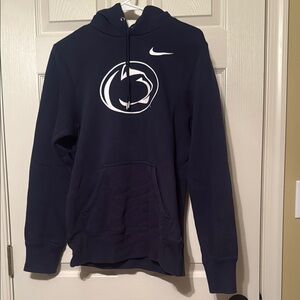 Nike Blue Penn State Nittany Lion sweatshirt with hood EUC